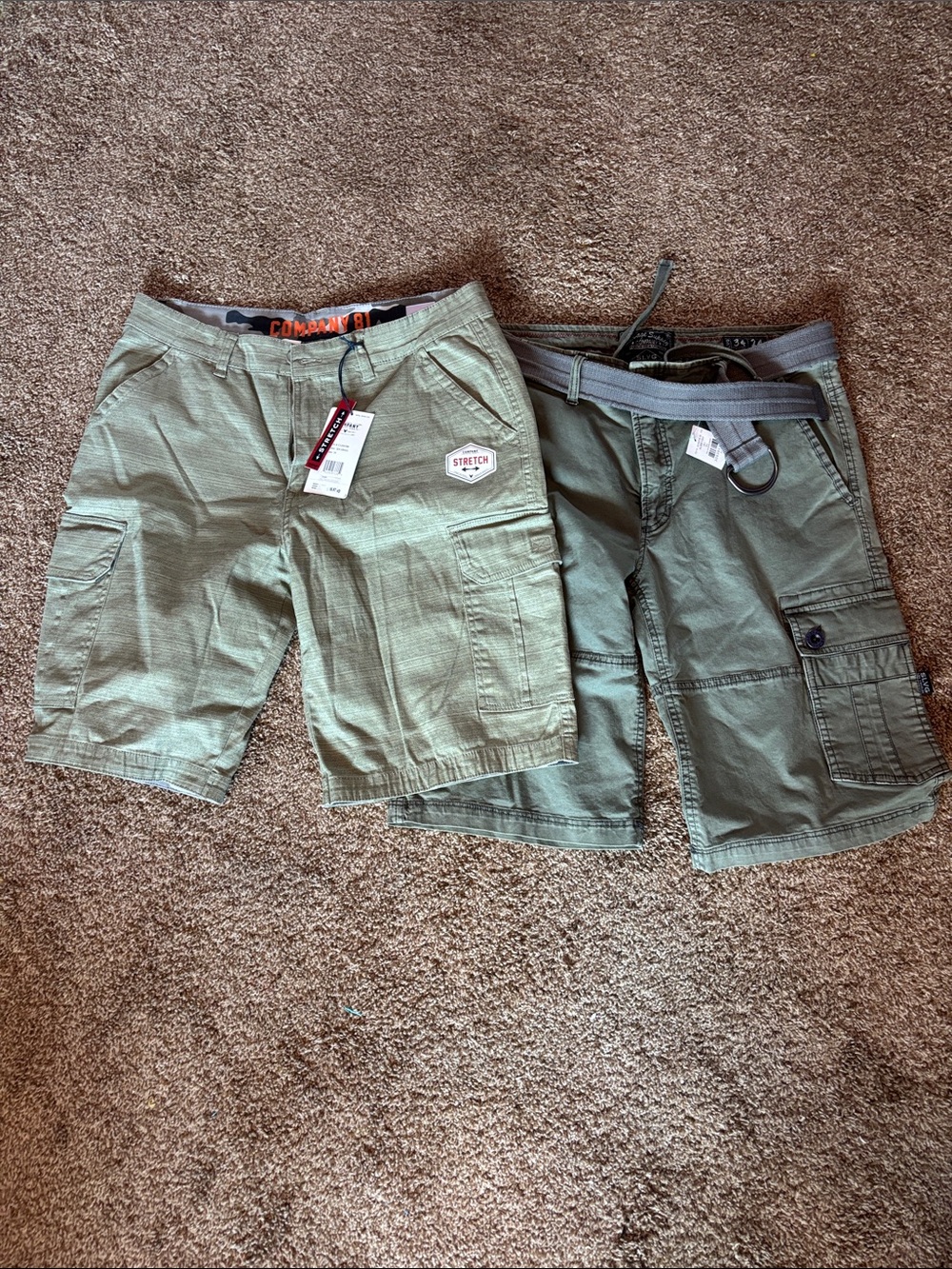 2 pairs men’s Cargo Shorts The Buckle Salvage Company 81 size 34